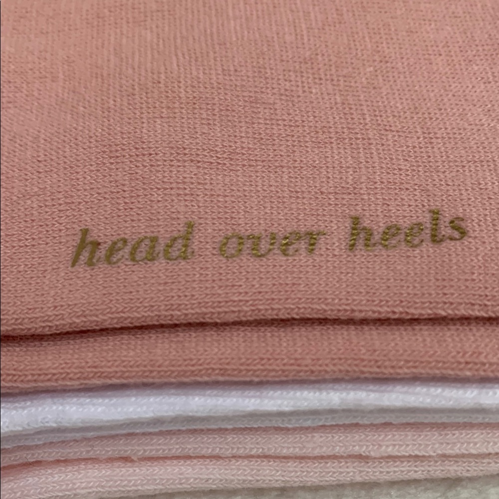 Kate Spade No Show Socks Blush Pink White 3 pairs One size - Picture 5 of 6